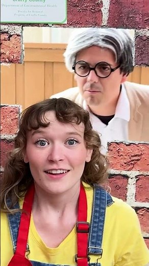 Evie and Lily turn a wall hole into a McDonald’s drive thru