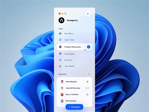 Sidebar Navigation Menu - Animation