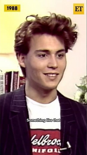 Young Johnny Depp finds it STRANGE to be a heartthrob in first ET interview #shorts