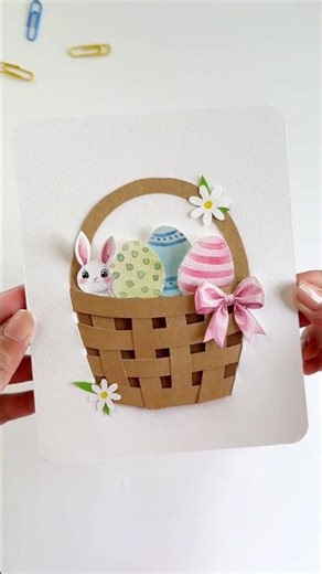 Watch to see the hidden message inside this handmade Easter basket #easter2026 #eastercrafts #easter