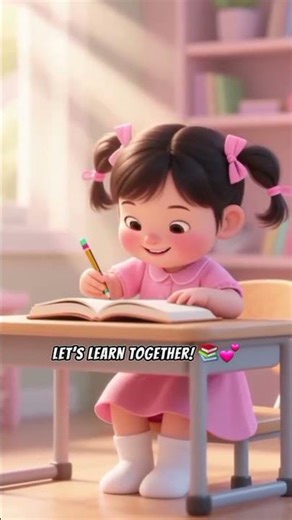 Cute Kids Learning Lesson: No Mobile, Read Books 📚✨ | 3D Cartoon