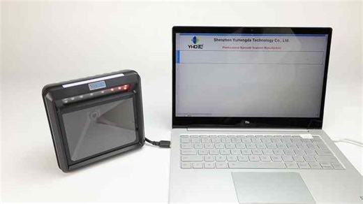 Omnidirectional 2D Barcode Reader 360 Degree Scanning Big Window Desktop Barcode Scanner for Android Windows Mac IOS Systems