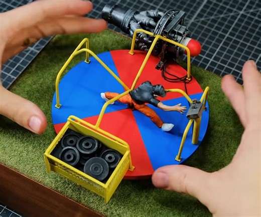 Making a Mini Version of WhistlinDiesel's Jet-Powered Merry-Go-Round