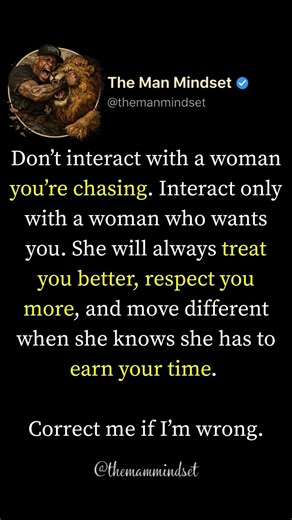 #ManRules #SheChases #NoMoreChasing
