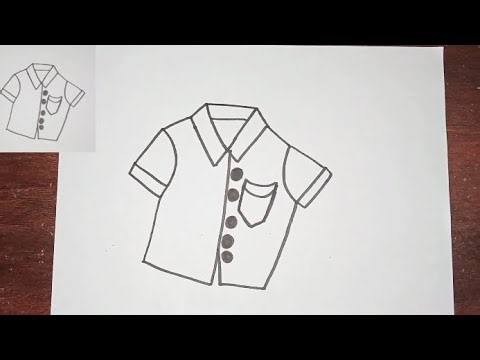 HOW TO DRAW A SHIRT| STEP BY STEP| TUTORIAL FOR BEGINNERS| CUTE EASY DRAWING.