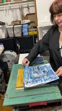 Printing on the gel plate with Lisette Root @Simplylisette