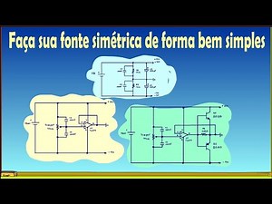 Três circuitos para fontes simétricas a partir de fonte simples!
