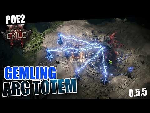 [ POE 2 ] Gemling Arc Totem build Build Guide 0.5.5 - Forbidden Rites - #poe2 builds