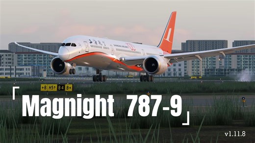 Magnight 787-9 ZSSS 落地