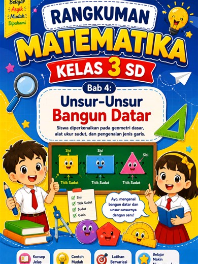 Matematika Bab 4 Kelas 3 SD. Lengkap dengan LKPD dan Sumatif 2 versi #sekolahdasar #buguruashlih #matematika #kelas3 #rangkuman