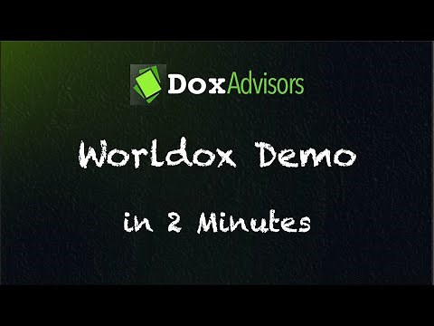 Worldox GX4 2 Minute Demo