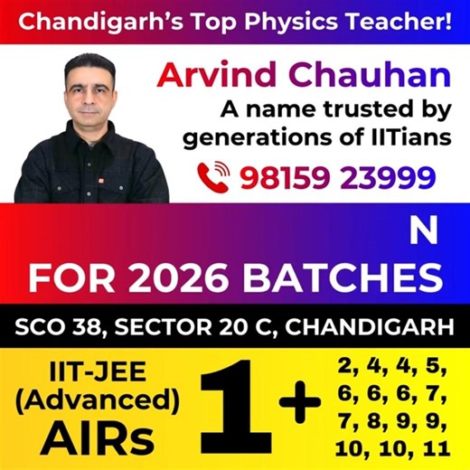 JEE NEET Physics - admissions open for offline batches