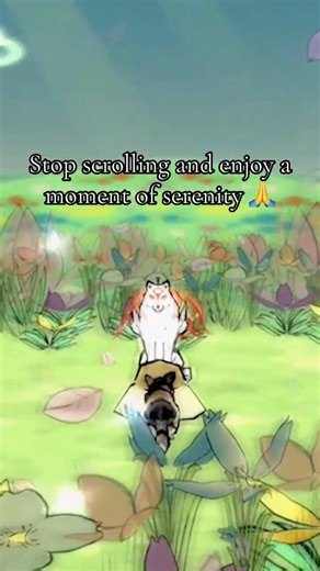 “Stop scrolling and enjoy a moment of serenity.” - Ōkami HD | YouTube Shorts 🍃