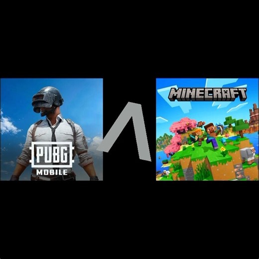 PUBG VS MINECRAFT #minecraft #pubg