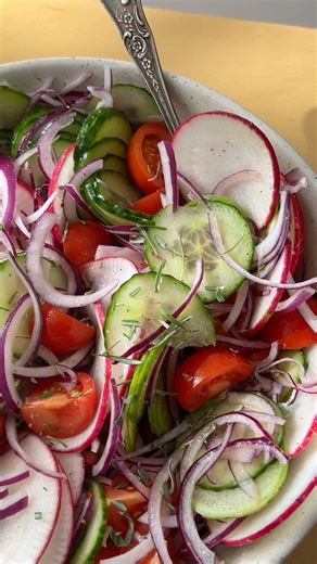 571K views · 5.8K reactions | Cucumber Radish Salad | Plant-Based on a Budget | Facebook