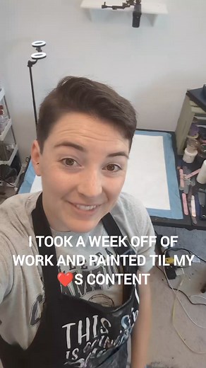 back in august, I took a whole week off of my real job things were super busy with work, and working weekends that I hadn't been able to paint and I really can't go a week without painting.. I start to not feel like myself painting is how I express myself, and how I connect with the world as I'm pretty introverted and a bit shy 🥺 having this week to paint was awesome, and so crucial! and I hope one day I build my business enough to where this is my full time job 🥰 which painting did you like t