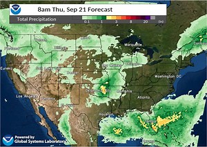 NOAA NWS Weather Prediction Center Here's a look at the forecast precipitation tonight through Saturday night. (2:57pm) ️ Daily rain chances continue for the Southern Plains and Florida ️ Increasing precipitation chances for the Mid-Atlantic Coast, Northwest, and North-Central U.S. later this week ️ Dry in the Southwest and many areas east of the Mississippi River https://fb.watch/nco-e8Fi_-/ | Substance News | Facebook
