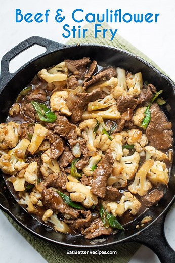 Beef and Cauliflower Stir Fry Recipe HEALTHY KETO | Eat Better Recipes