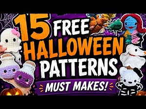 15 FREE Halloween Crochet Patterns 🎃You NEED to Make!!