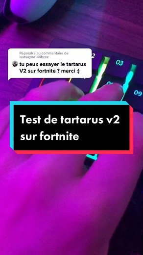 Test du Tartarus V2 sur Fortnite : Configuration PC