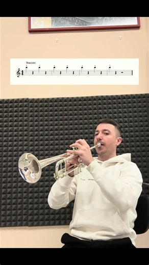 Practicing Articulation in the High Range🎺 #trumpet #music #technique #routine #high #articulacion