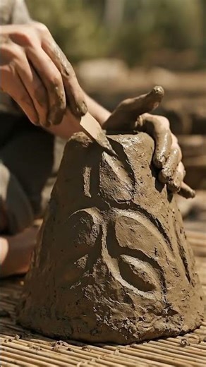 Relaxing Mud Art ASMR, Handcrafting Beautiful Statues