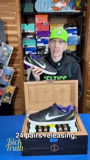 KickTruth LLC on Instagram: "🚨Rarer than your Favorite SB Dunk!🚨 Nike SB Eric Koston x Kobe Bryant (Friends & Family) 1 of 24🌎 This is my Favorite Nike SB Set! What’s yours!? The Nike SB Kobe x Koston, limited to 24 pairs, was released at the Staples Center for a charity raffle in 2011. The upper consists of a black, snakeskin pattern and sits atop a Lunarlon-infused midsole. Each pair was accompanied by a custom Humidor, Nike Koston golf balls, and cigars. Additionally, this listing comes wi