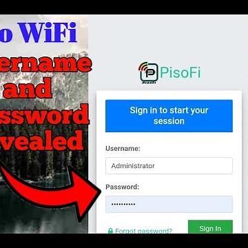 Piso WiFi Password and Username Reveal