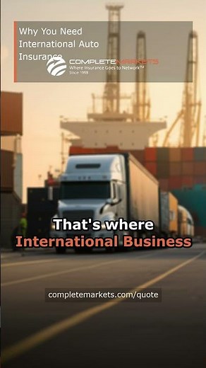Why You Need International Auto Insurance