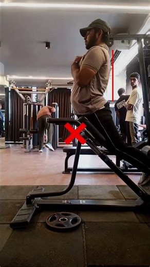 Hyperextension ❌ vs ✅ | Right & Wrong Form | Lower Back & Glutes Target Explained 💪🔥