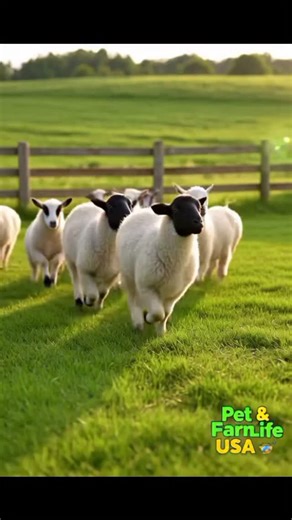 Pet & Farm Life USA on Instagram: "TITLE:✓ When Baby Goats & Lambs Hit Turbo Mode 🐐🐑💨 DESCRIPTION:✓ Pure joy, zero filters, maximum bounce! 💚 This wholesome, high-energy compilation captures baby goats and lambs living their best lives—jumping, twisting, and zooming around with unstoppable energy. From fluffy Valais Blacknose lambs pronking across green pastures to tiny goats pulling off mid-air parkour moves in cozy barns, every clip is packed with smiles. If you love cute animals, positive