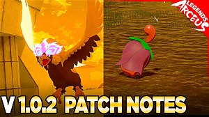 V1.0.2 Patch Notes for Pokemon Legends Arceus