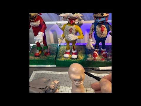 Clayart - zombie pikachu #polymerclay #doll