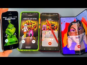 Voice Conference Call iPhone 5s + Samsung A52 + Z Fold 3 + NOTE 10 lite Incoming & Outgoing call