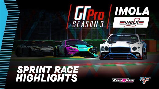 Highlights: Rfactor 2 Gt Pro Series | Round 1 - Imola | Sprint Race