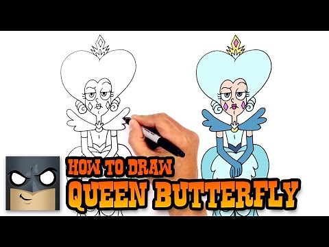 How to Draw Queen Butterfly | Star vs the Forces of Evil