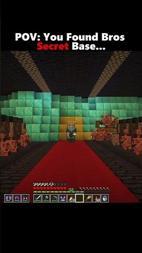 POV: You Found Bros Secret Base...#minecraft