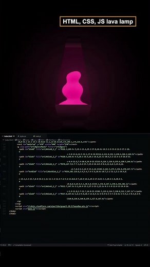 🔥lava lamp using HTML and CSS | java script | code buzz | web development| #coding