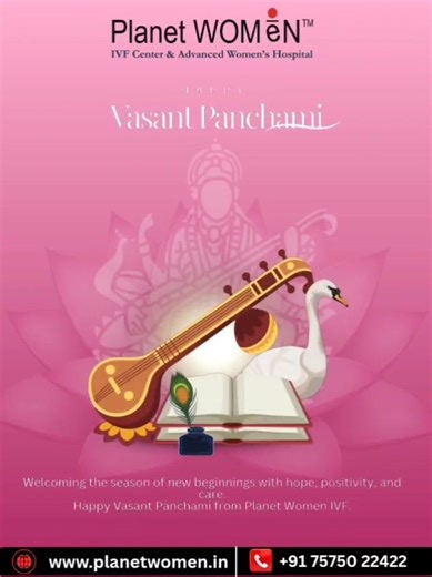 Vasant Panchami 2026 🌸 | Spring, Wisdom & Hope | Planet Women IVF