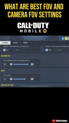 Best FOV Settings For Call Of Duty Mobile #shorts #codm #codmobile