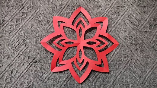 剪纸教程3:简单易学，无需扣洞的好看窗花