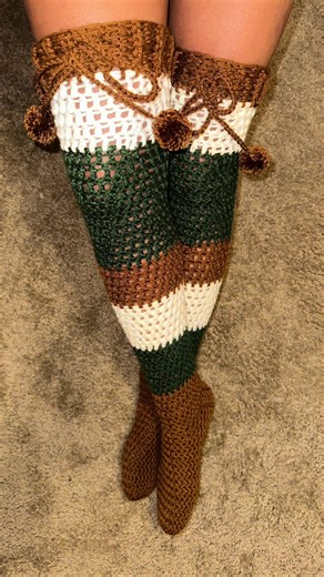 Create Stunning Crochet Thigh High Socks Today!