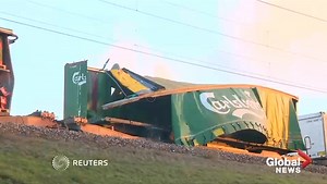 Falling cases of beer kill six train passengers in Denmark bridge accident - National | Globalnews.ca