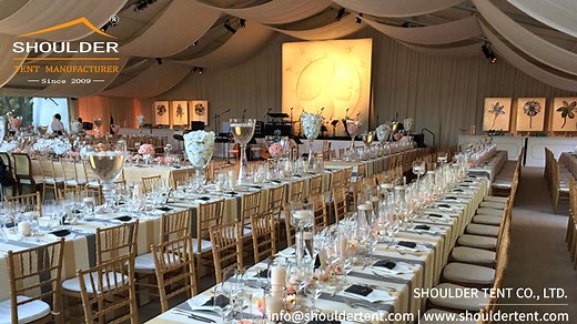 5.7K views · 34 reactions | The process of setting up a wedding tent. Make sure the aluminum alloy tent has a solid structure and good waterproof performance to create a safe and elegant space for the wedding. Decorate the interior of the tent to create a romantic atmosphere that matches the wedding theme. #weddingtent #tent | Shoulder Tent | Facebook