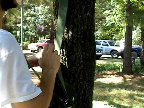 Trophyline Tree Saddle; Tieing the Knot