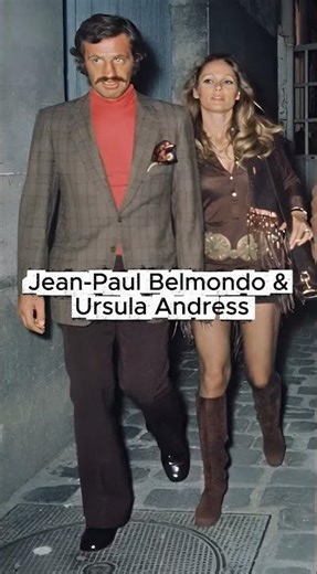 Jean-Paul Belmondo & Ursula Andress#jeanpaulbelmondo #UrsulaAndress #1970s #Paris #bebel