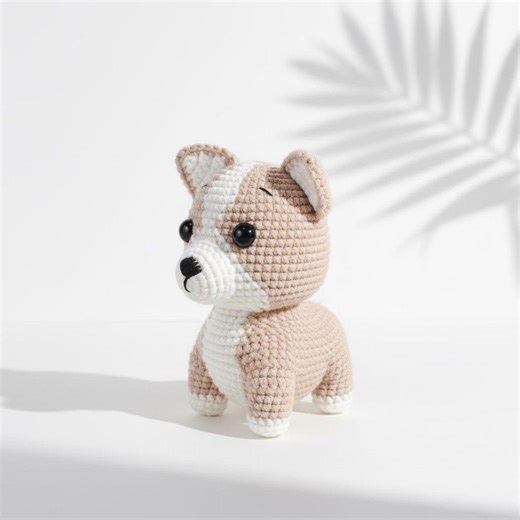 Adorable Corgi Amigurumi Crochet Pattern PDF – Dog Plush Toy Gift, Digital Download