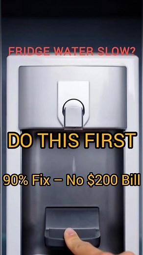Fridge Water Dispenser Slow or Not Working? Do THIS First (90% Fix)