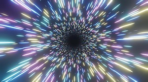 Download 4K 60 fps Looping Space travel With hyper speed. A beam of stars in the universe while moving at the speed of light. Abstract creative cosmic background. Hyper jump into another galaxy. 3D Rendering for free