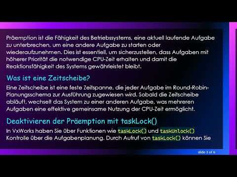 Verstehen der Auswirkungen des Deaktivierens der Präemption auf Zeitscheiben in VxWorks